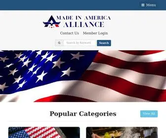 Madeinamericaalliance.com(Find American Made Products With Ease) Screenshot