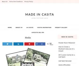 Madeincasita.com(Made In Casita) Screenshot