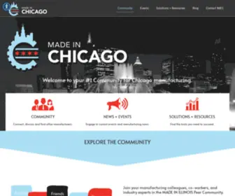 Madeinchicago.org(Made in Chicago Peer Community) Screenshot