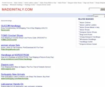 Madeinitaly.com(madeinitaly) Screenshot