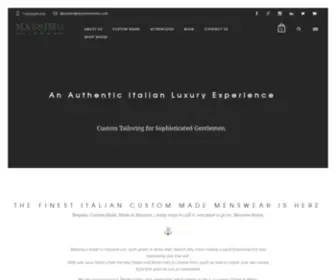 Madeinitalysuits.com(Bespoke Suits) Screenshot