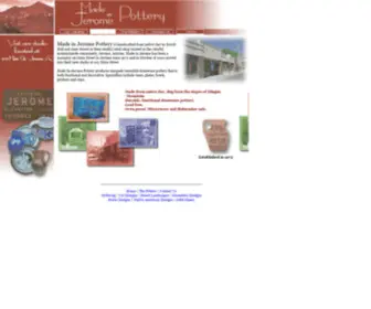 Madeinjerome.com(Made in Jerome Pottery) Screenshot