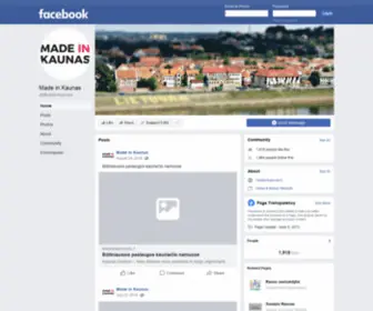 Madeinkaunas.lt(Aanmelden bij Facebook) Screenshot