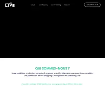 Madeinlive.fr(Prestataire Live Streaming et Live Shopping) Screenshot