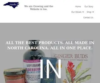 Madeinncstore.com(Products Produced and Made in North Carolina) Screenshot