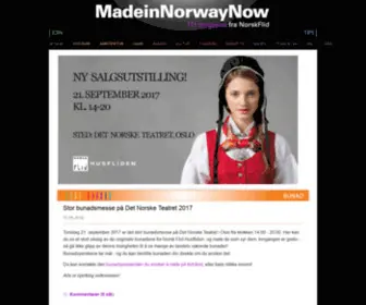Madeinnorwaynow.no(Blogg om Norsk design) Screenshot