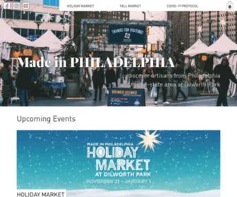 Madeinphila.com(Made in Philadelphia Market at Dilworth Park in Philadelphia) Screenshot