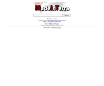 Madeinterra.com(Global B2B Search Engine) Screenshot