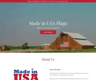 Madeinusaflags.com(Flags from America's Heartland) Screenshot