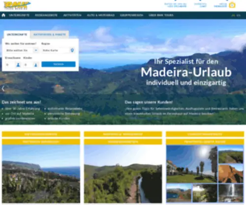 Madeira-RMktours.com(Urlaub Madeira) Screenshot
