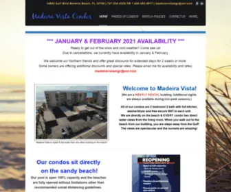 Madeirabeachvacations.com(Madeira Vista) Screenshot