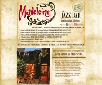 Madeleine.com.br(Madeleine Jazz Bar) Screenshot