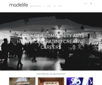 Madelife.com(Madelife Creative Arts Mentorship and Career Accelerator in Boulder) Screenshot