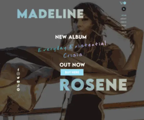 Madelinerosene.com(Singer/songwriter Madeline Rosene) Screenshot