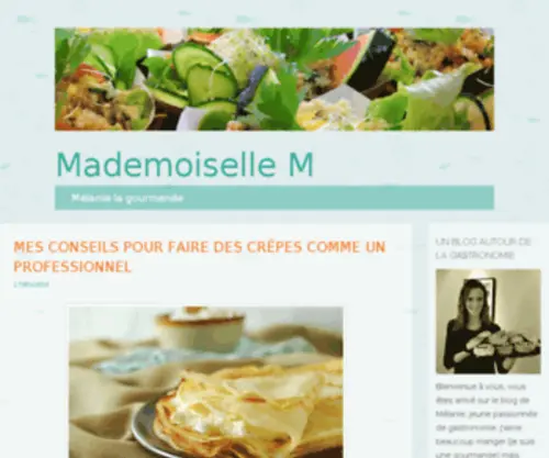Mademoisellem.fr(Découvrez la cuisine autrement avec les conseils de Mélanie) Screenshot