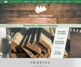 Maderashumanes.com(Maderas y Tableros Humanes) Screenshot