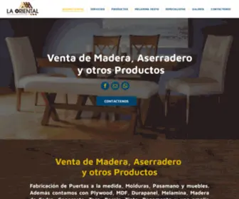 Maderaslaoriental.com(MADERAS LA ORIENTAL) Screenshot