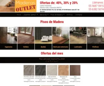 Maderasoutlet.mx(Pisos de Madera de Ingeniería) Screenshot