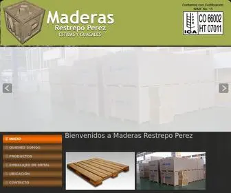 Maderasrestrepoperez.com(Bienvenidos) Screenshot