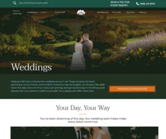 Maderasweddings.com(Maderas Golf Club) Screenshot