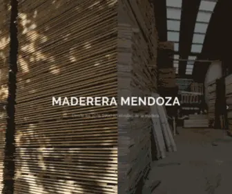 Madereramendoza.com.ar(Tablero de álamo) Screenshot