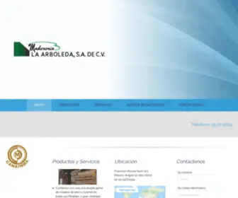 Madererialaarboleda.com(Madereria la Arboleda) Screenshot