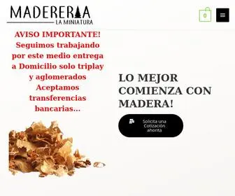 Madererialaminiatura.com(Madereria la miniatura) Screenshot