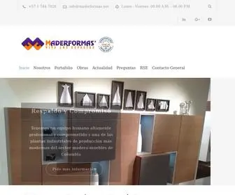Maderformas.co(MaderFormas Carpinteria Arquitectonica Bogota Colombia) Screenshot