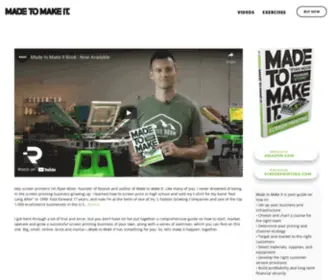 Madetomakeitbook.com(A Guide to Business Success in Screen Printing) Screenshot