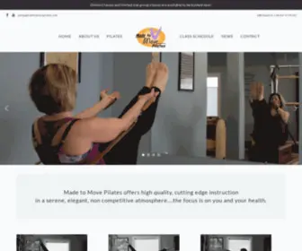 Madetomovepilates.com(Every body is made to move) Screenshot