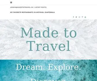 Madetotravel.ca(Value Travel & Adventure Blog) Screenshot