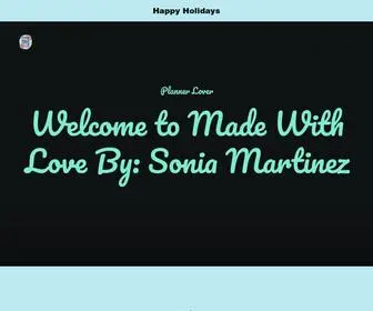 Madewithlovebysoniamartinez.com(MADE WITH LOVE BY) Screenshot