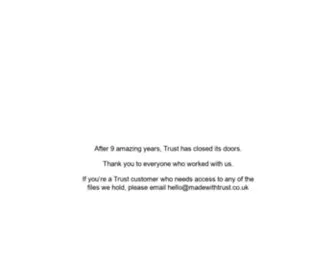 Madewithtrust.co.uk(Madewithtrust) Screenshot