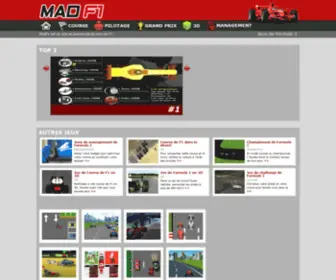 Madf1.com(Jeux de Formule 1) Screenshot