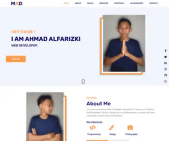 Madfariz.tech(Web Developer) Screenshot