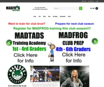 Madfrogsports.com(MADFROG Volleyball) Screenshot