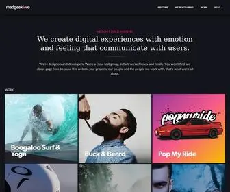 Madgeeklove.com(Welcome) Screenshot