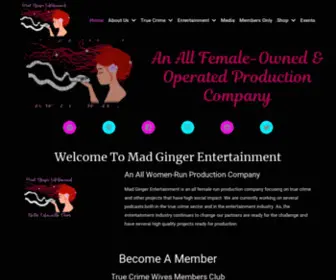 Madgingerentertainment.com(Mad Ginger Entertainment) Screenshot