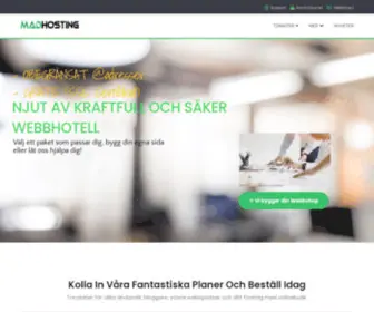 Madhosting.se(Hemsida & Webbhotell lösningar) Screenshot