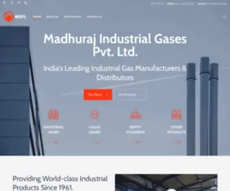 Madhurajgases.com(Just another WordPress site) Screenshot