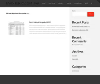 Madhurjo.com(My WordPress Blog) Screenshot
