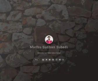 Madhusudhansubedi.com.np(Madhu Sudhan Subedi Madhu Sudhan Subedi) Screenshot