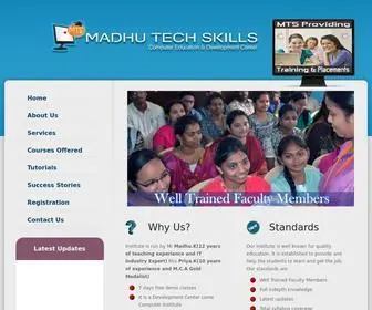 Madhutechskills.com(Madhu Tech Skills) Screenshot