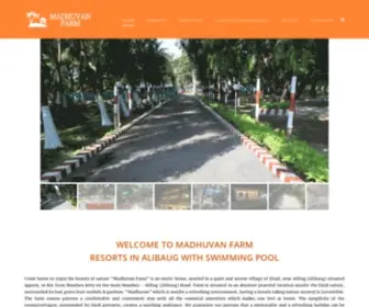 Madhuvanfarms.com(Resorts in Alibaug With Swimming Pool) Screenshot