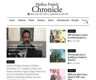 Madhyapradeshchronicle.com(Madhya Pradesh Chronicle) Screenshot