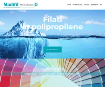 Madifil.com(Filati in polipropilene) Screenshot