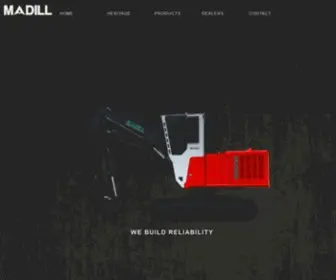 Madillequipment.com(The Madill brand of logging equipment) Screenshot