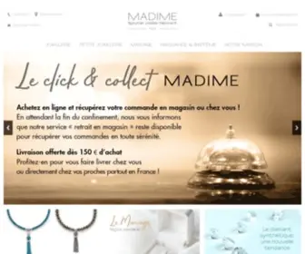 Madime.com(Bijouterie à Paris) Screenshot