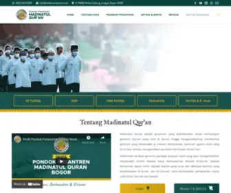 Madinatulquran.or.id(Ponpes Madinatul Qur'an Bogor) Screenshot