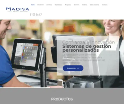 Madisa.es(Software y terminales punto de venta TPV) Screenshot